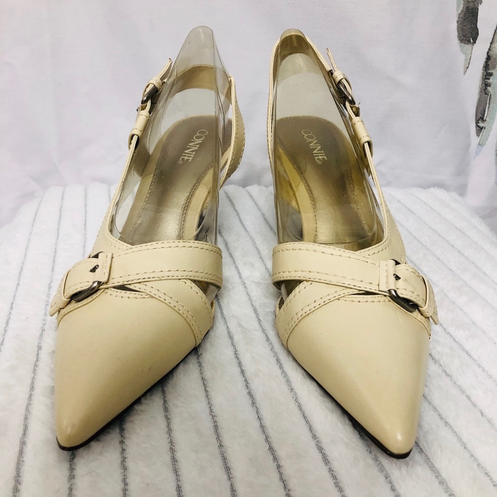 Connie Pointed Toe Kitten Heels